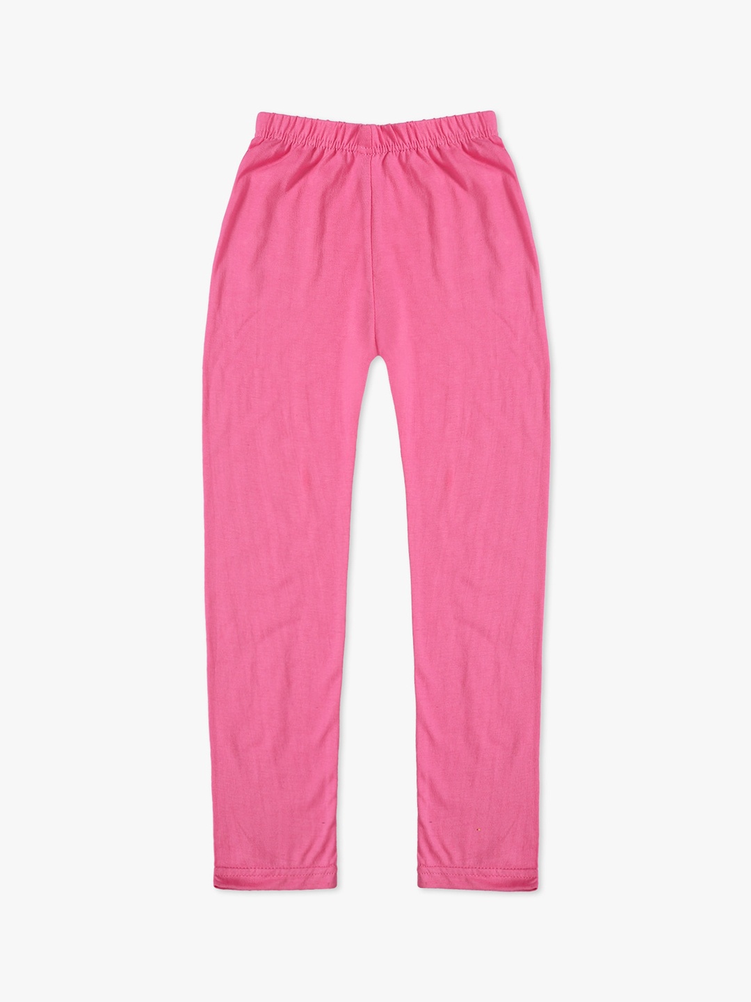 

DIAZ Girls Pink Solid Ankle-Length Leggings