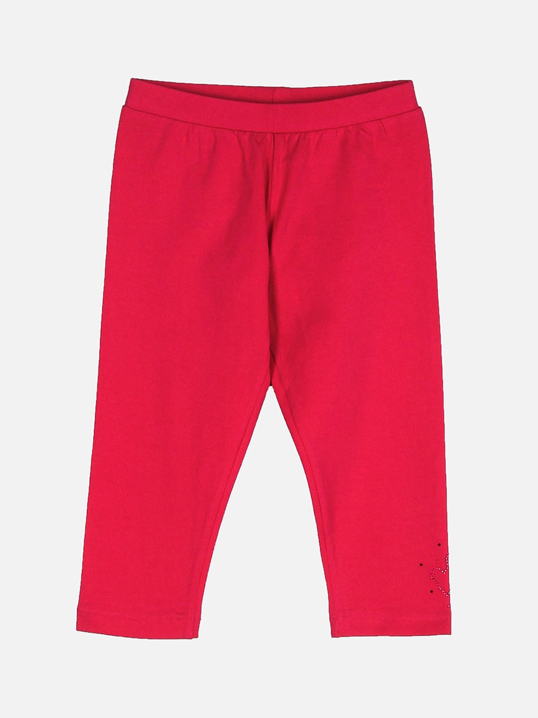 

Peppermint Girls Fuchsia Pink Solid Ankle-Length Leggings