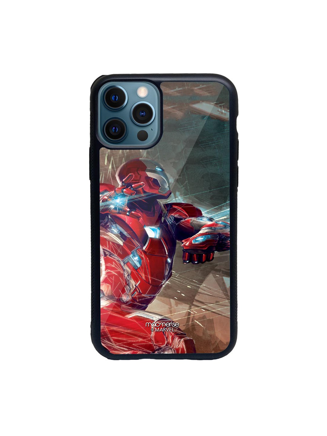 

Macmerise Black & Red Superhero Glass iPhone 12 Pro Phone Case