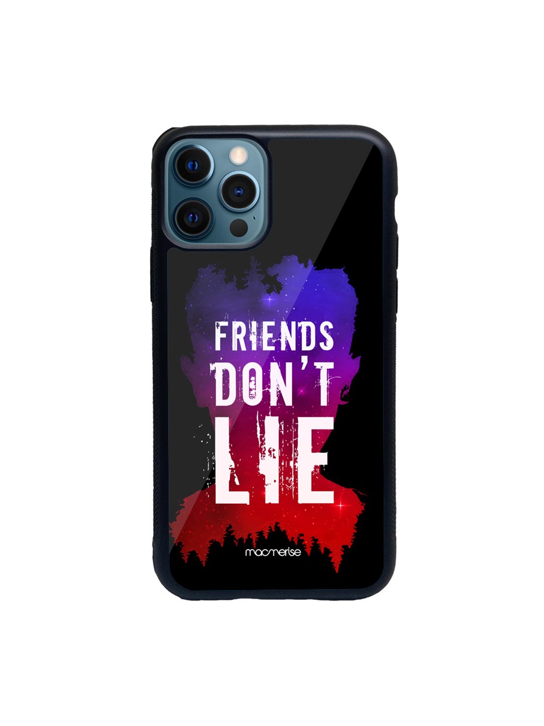 

macmerise Black & Blue Friends Don't Lie iPhone 12 Pro Back Case