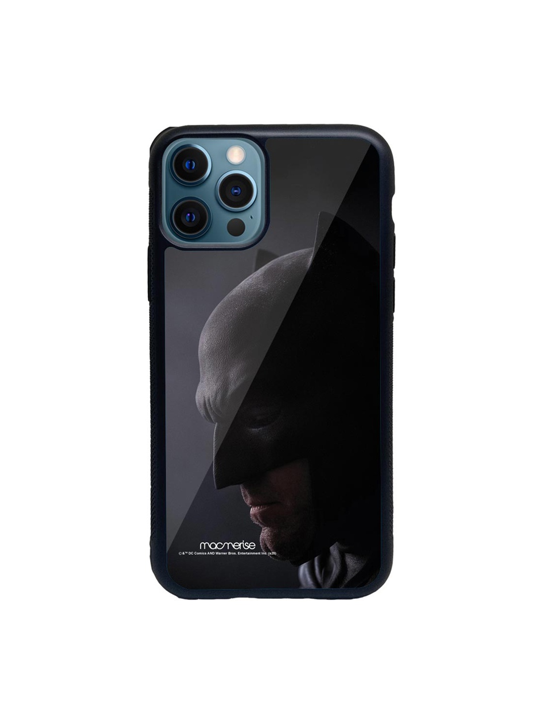 

macmerise Black & Grey Brutal Batman Glass iPhone 12 Pro Phone Case