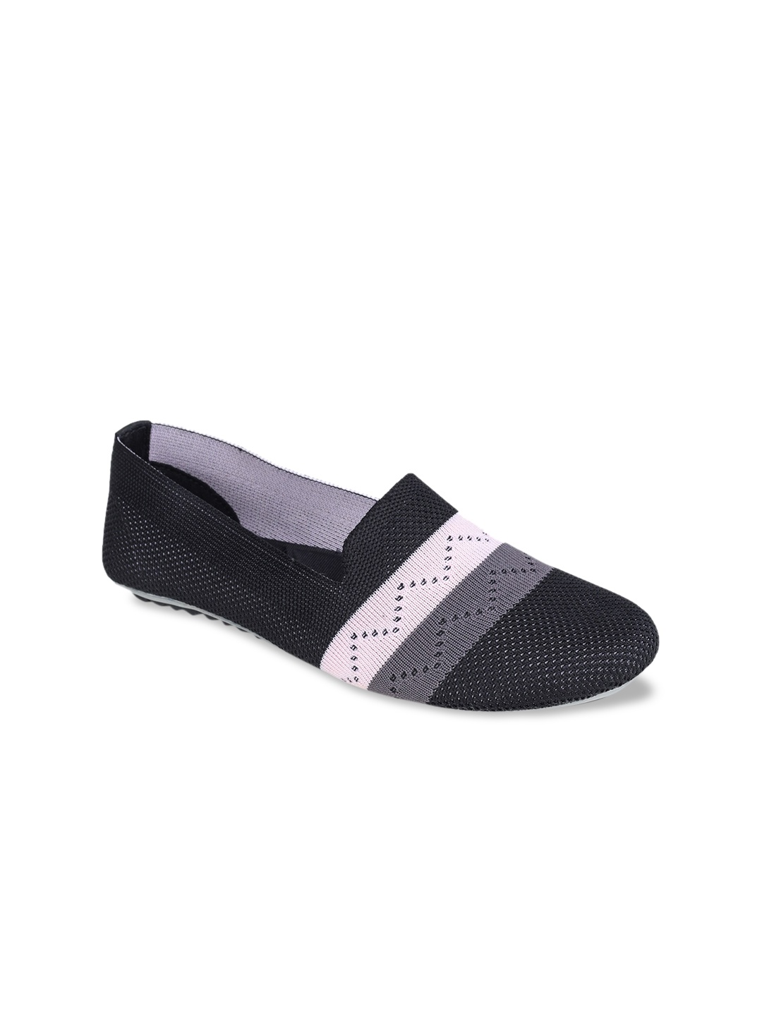 

REFOAM Women Woven Design Slip-On Sneakers Casual Shoes, Black