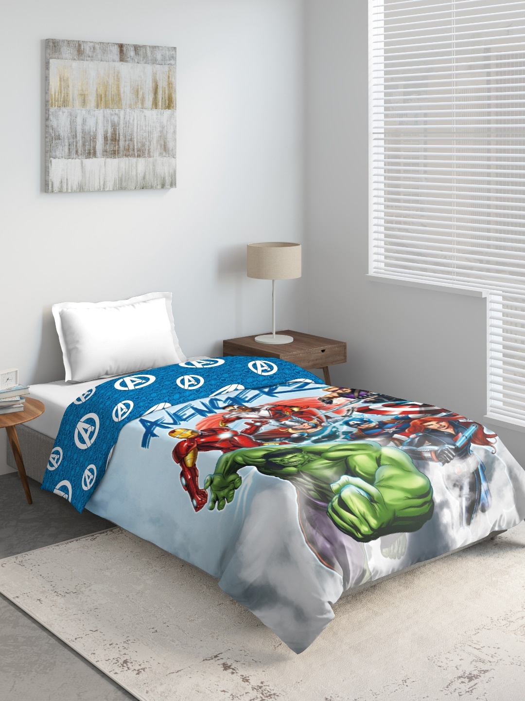 

DDecor Blue & Green Cartoon Characters Mild Winter 210 GSM Single Bed Comforter