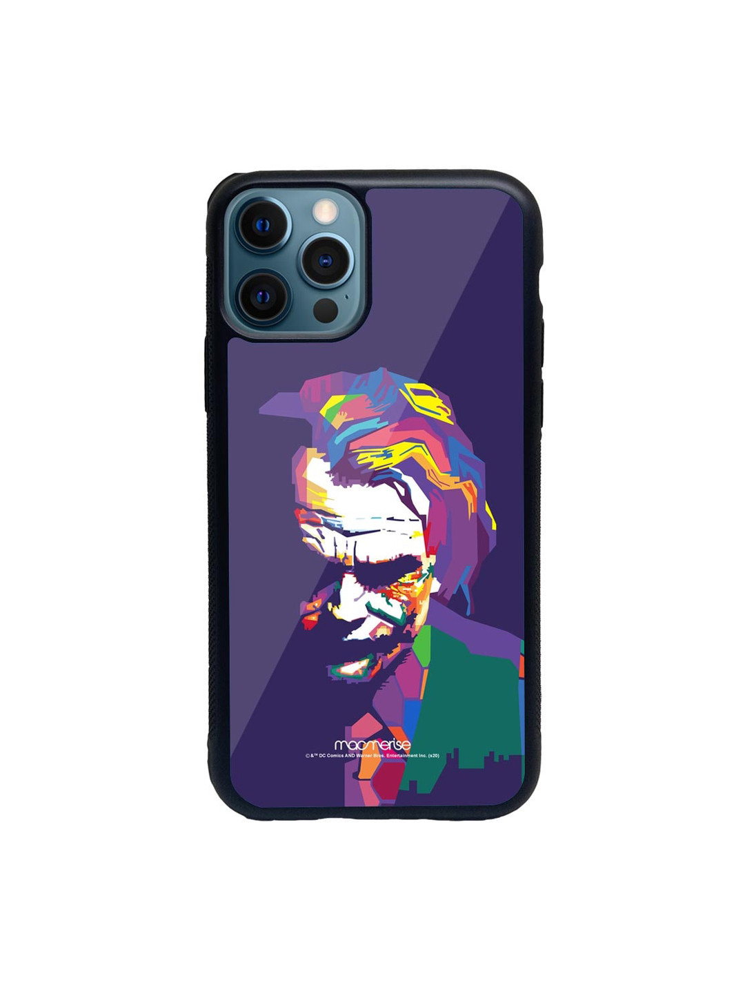 

macmerise Purple & Yellow Joker Art Printed iPhone 12 Pro Back Case