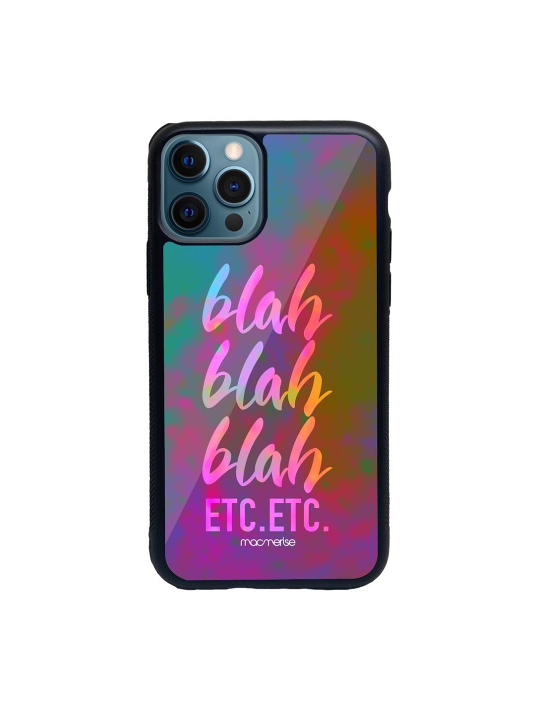 

macmerise Purple & Orange Blah Blah iPhone 12 Pro Max Back Case