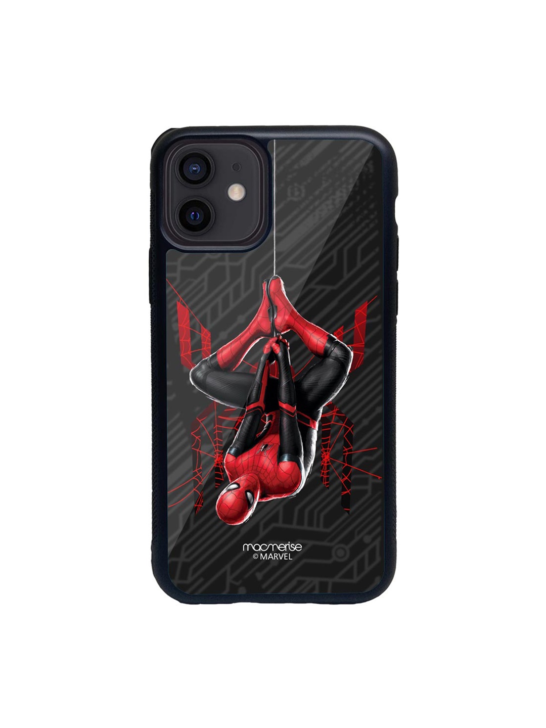 

macmerise Black & Red Spiderman Tingle Printed iPhone 12 Back Case