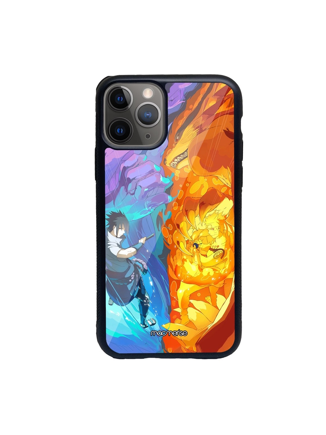 

macmerise Black & Red Susanoo Vs Kurama Glass iPhone 11 Pro Phone Max Case