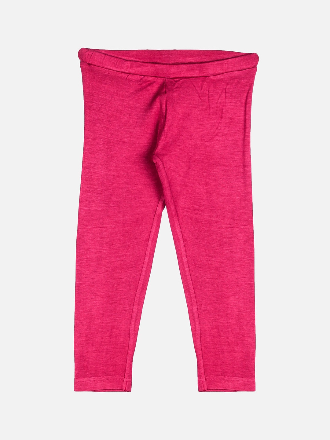 

Peppermint Girls Fuchsia Pink Solid Ankle-Length Leggings