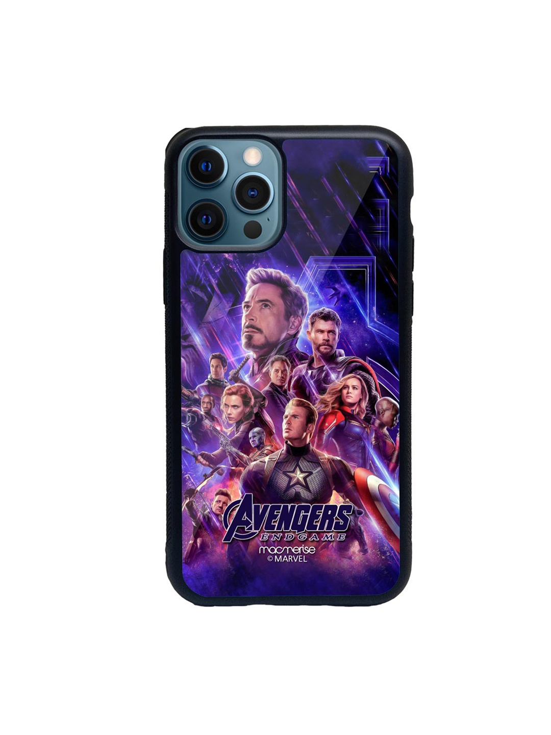

macmerise Purple & Red Avengers Endgame Poster Printed iPhone 12 Pro Max Back Case