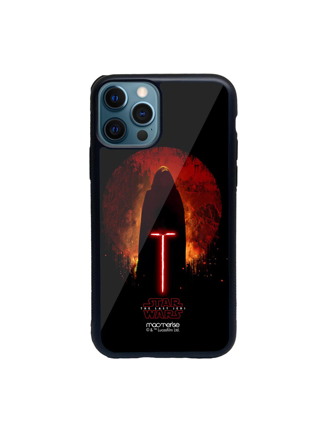

macmerise Black & Orange Embrace The Darkness Within Printed iPhone 12 Pro Max Back Case