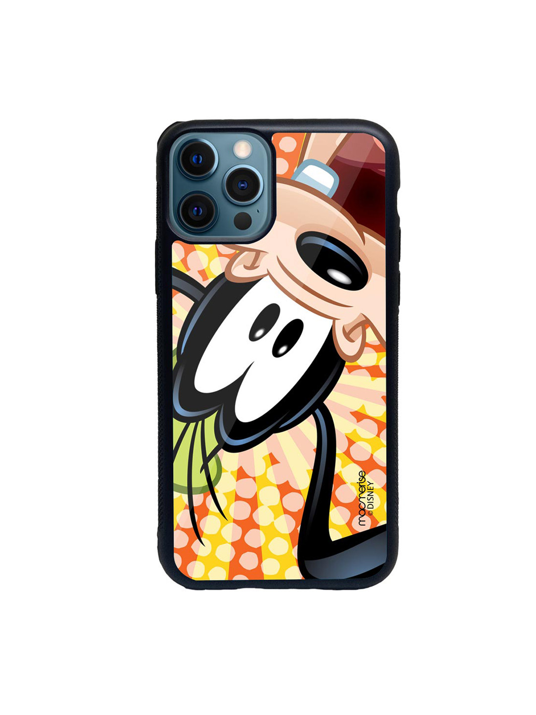 

macmerise Beige & Yellow Goofy Upside Down Glass iPhone 12 Pro Case