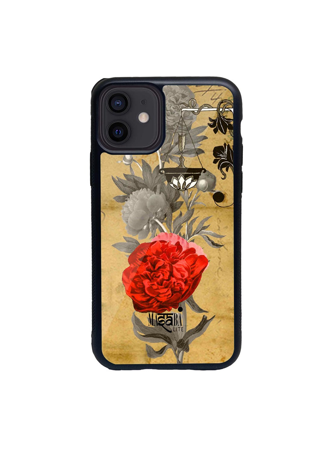 

macmerise Multicoloured Masaba Floral Scale Glass iPhone 12 Mini Case, Multi