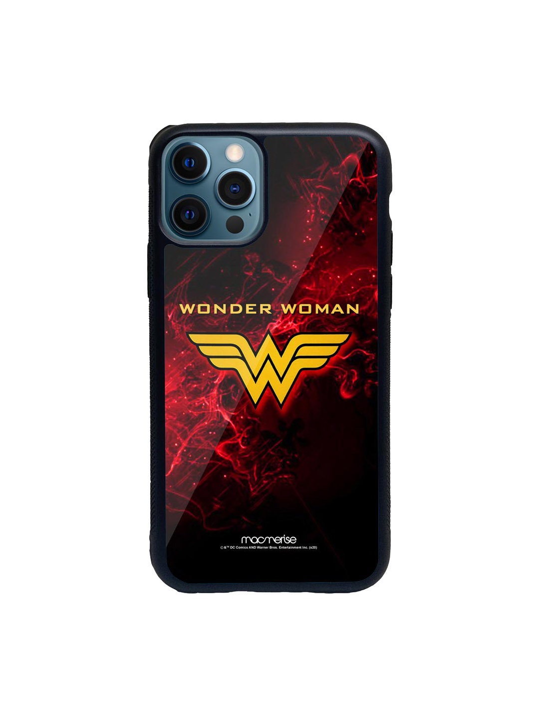 

macmerise Red & Black Emblem Wonder Woman Printed iPhone 12 Pro Back Case