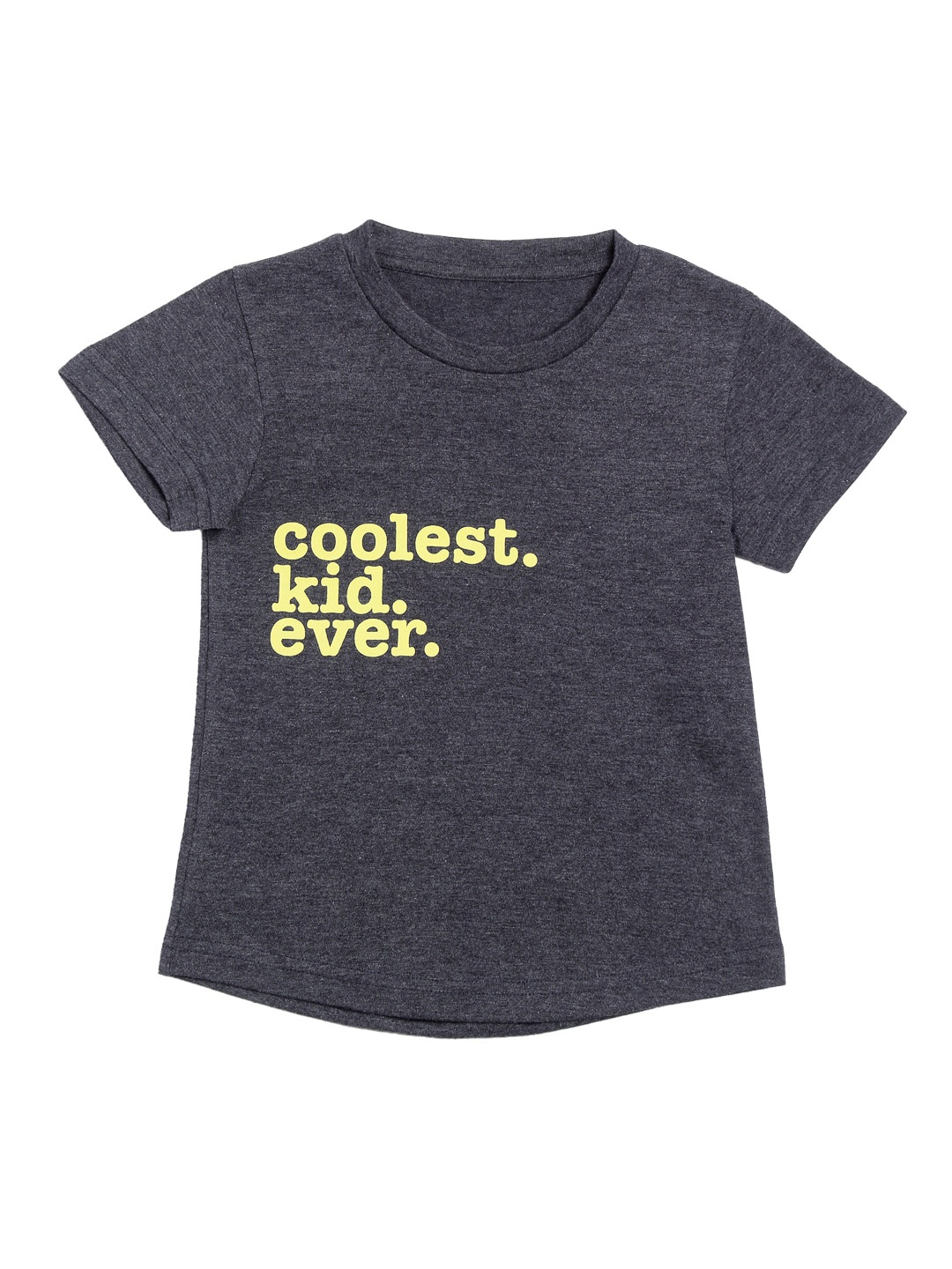 

DOOR74 Unisex Kids Navy Blue Printed Round Neck T-shirt