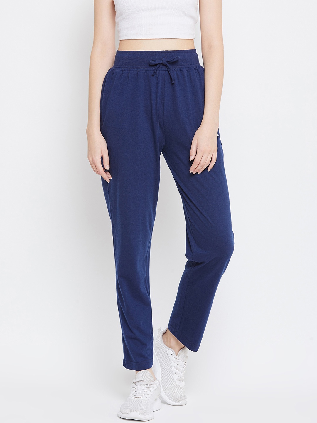 

Okane Women Navy Blue Solid Track Pants