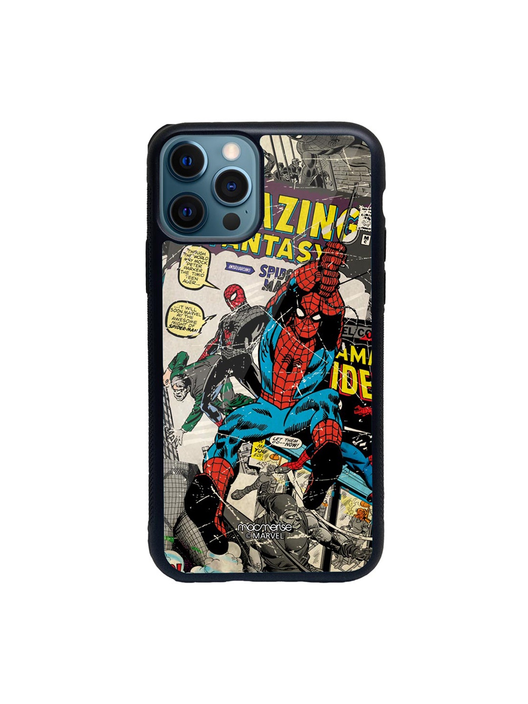 

macmerise Black & Red Comic Spidey iPhone 12 Pro Max Back Case