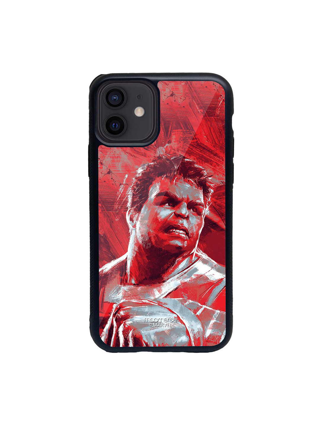 

macmerise Red & Grey Charcoal Art Hulk Glass iPhone 12 Mini Phone Case