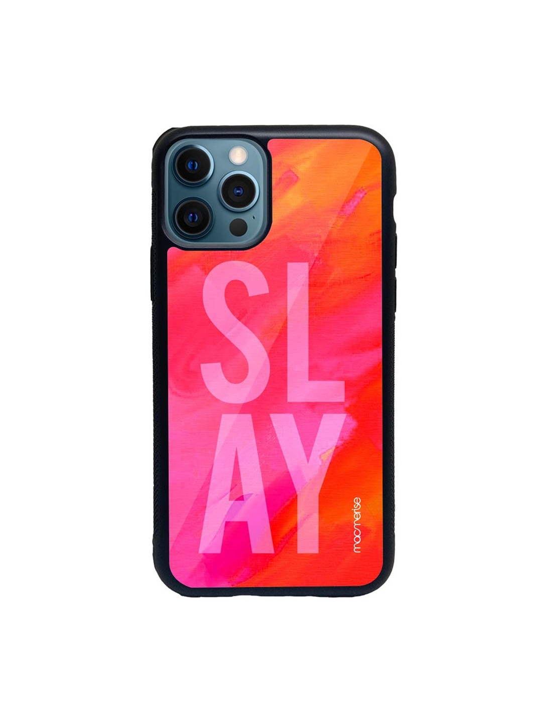 macmerise Red & Pink Slay Printed iPhone 12 Pro Back Case