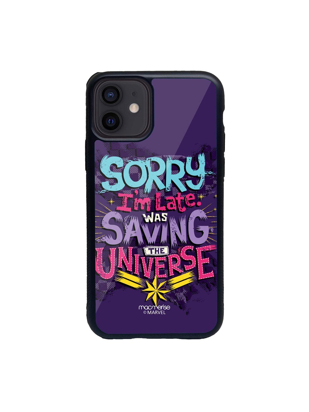 

macmerise Purple & Blue Saving The Universe Printed iPhone 12 Back Case