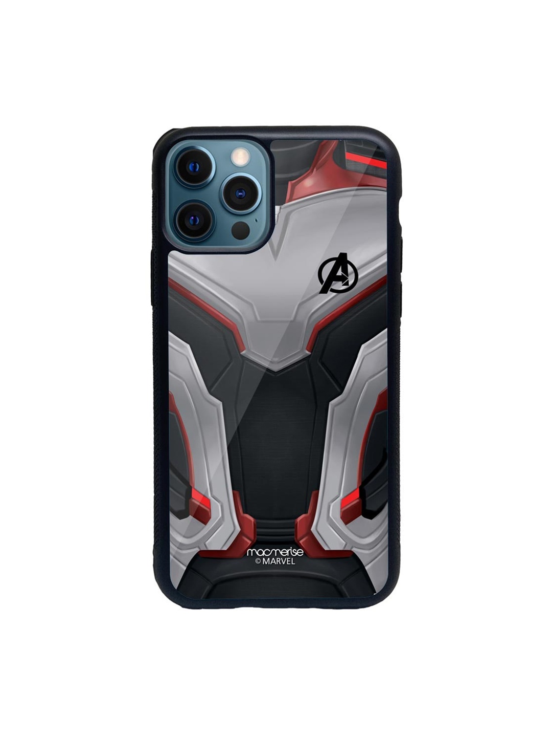 

macmerise Grey & Black Avengers Endgame iPhone 12 Pro Max Back Case