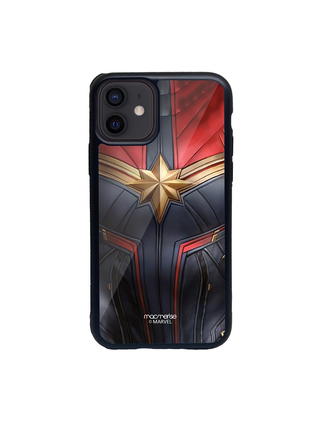 

macmerise Black & Red Suit Up Captain Marvel iPhone 12 Mini Back Case