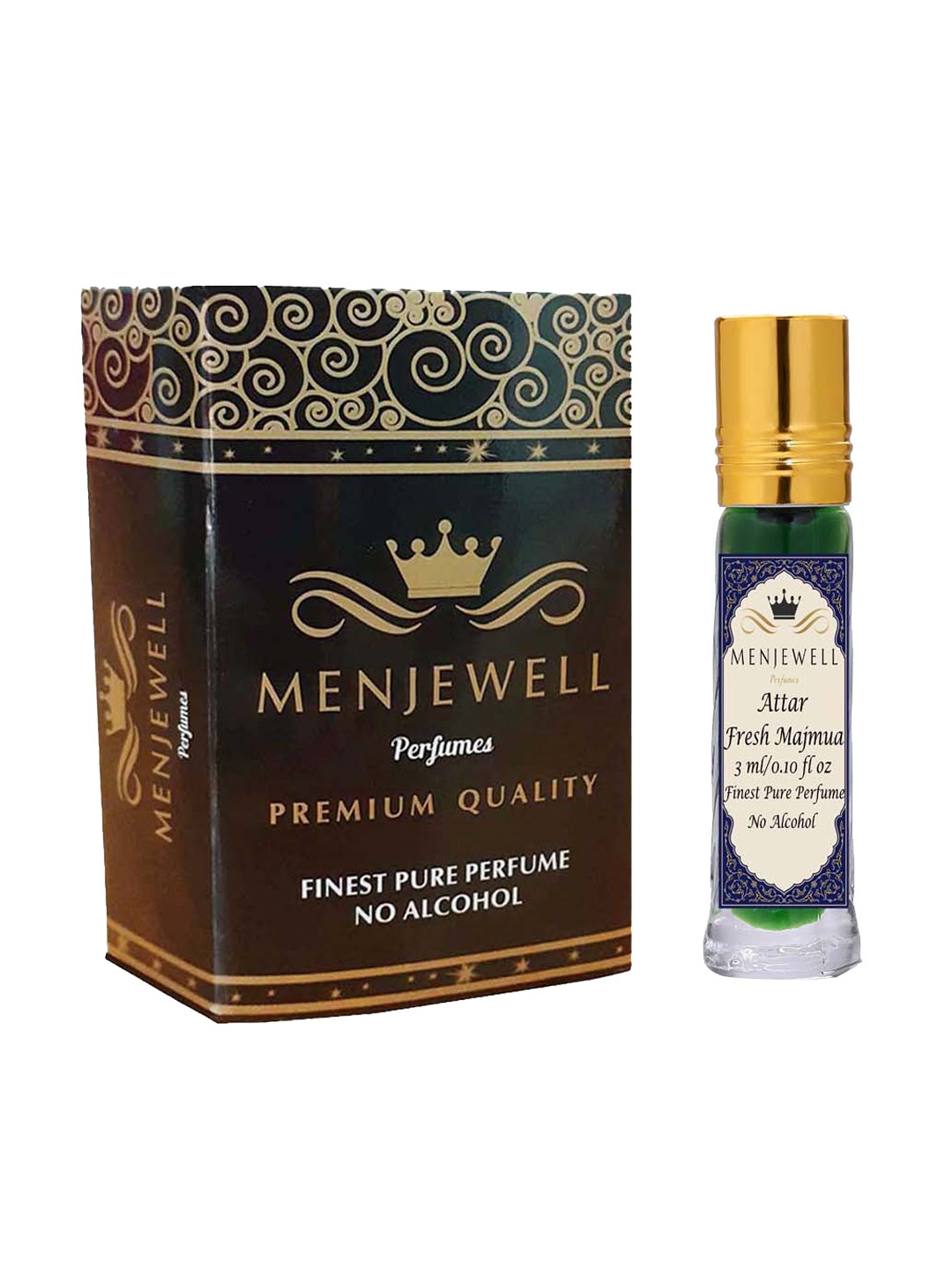 

Menjewell Fragrances Fresh Majmua Attar For Men & Women - 3 ml, Transparent