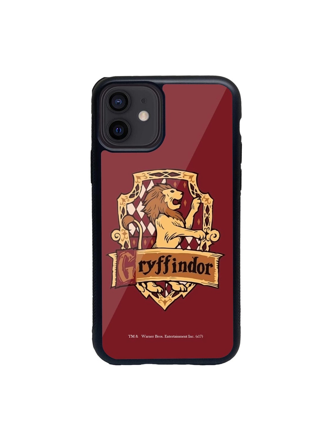 

macmerise Red & Brown Crest Gryffindor Glass iPhone 12 Mini Phone Case