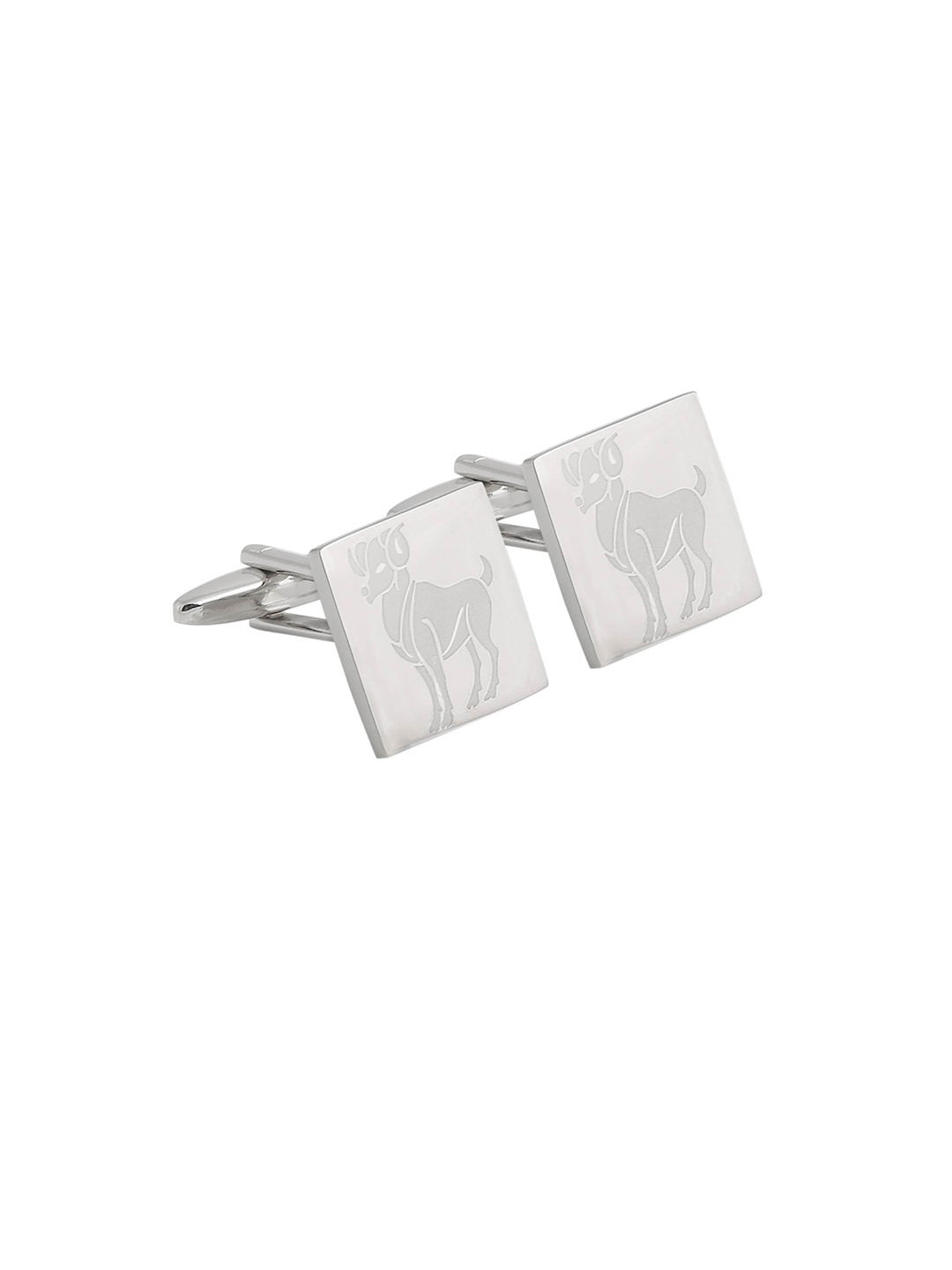 

Alvaro Castagnino Silver-Toned Square Cufflinks