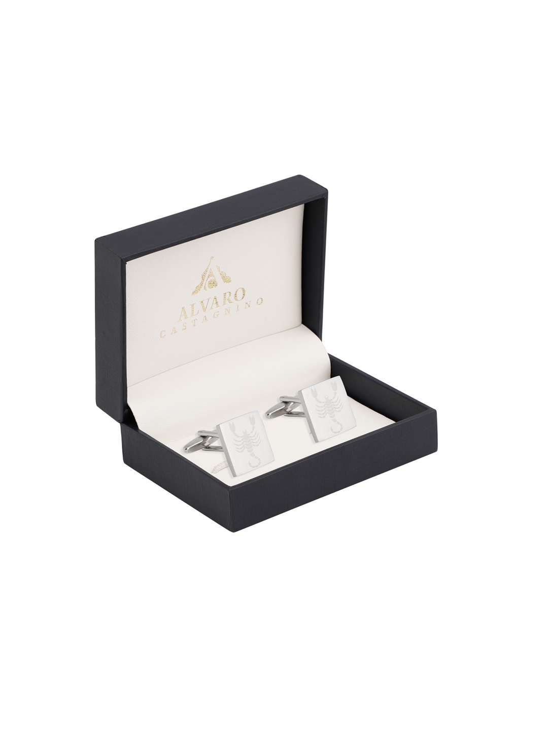 Alvaro Castagnino Silver-Toned Square Cufflinks