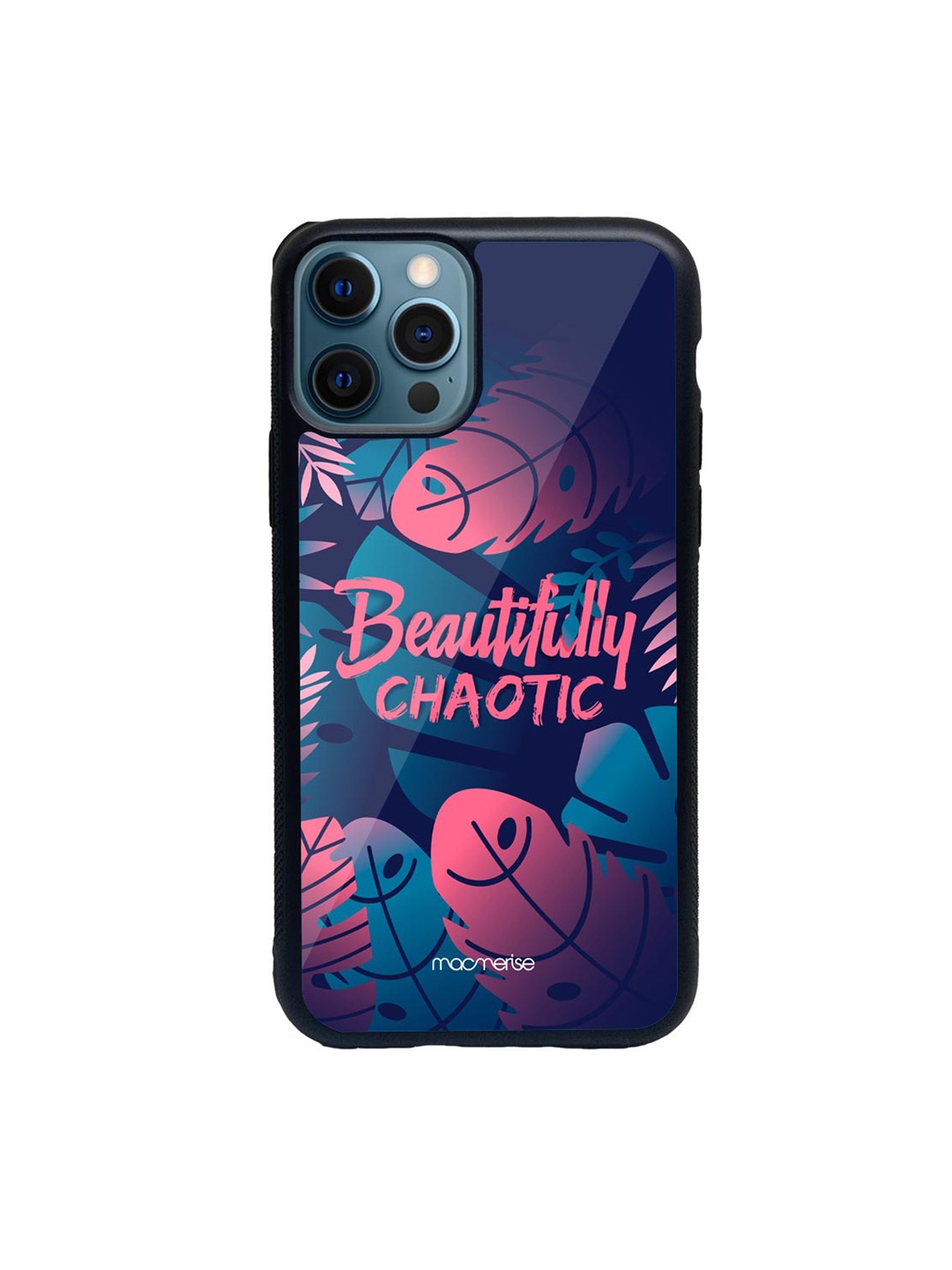 

macmerise Blue & Pink Beautifully Chaotic Printed iPhone 12 Pro Max Back Case
