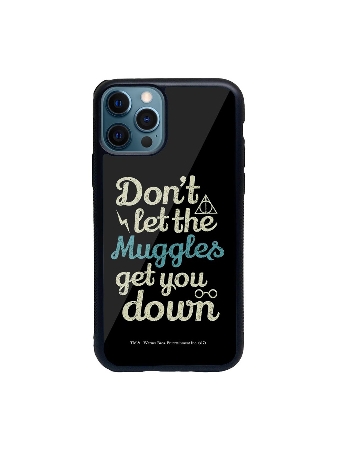 

macmerise Black & White Muggle Theory Glass iPhone 12 Pro Phone Case