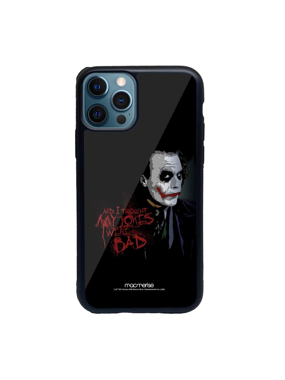 

macmerise Black & Red Jokers Sarcasm Printed iPhone 12 Pro Back Case