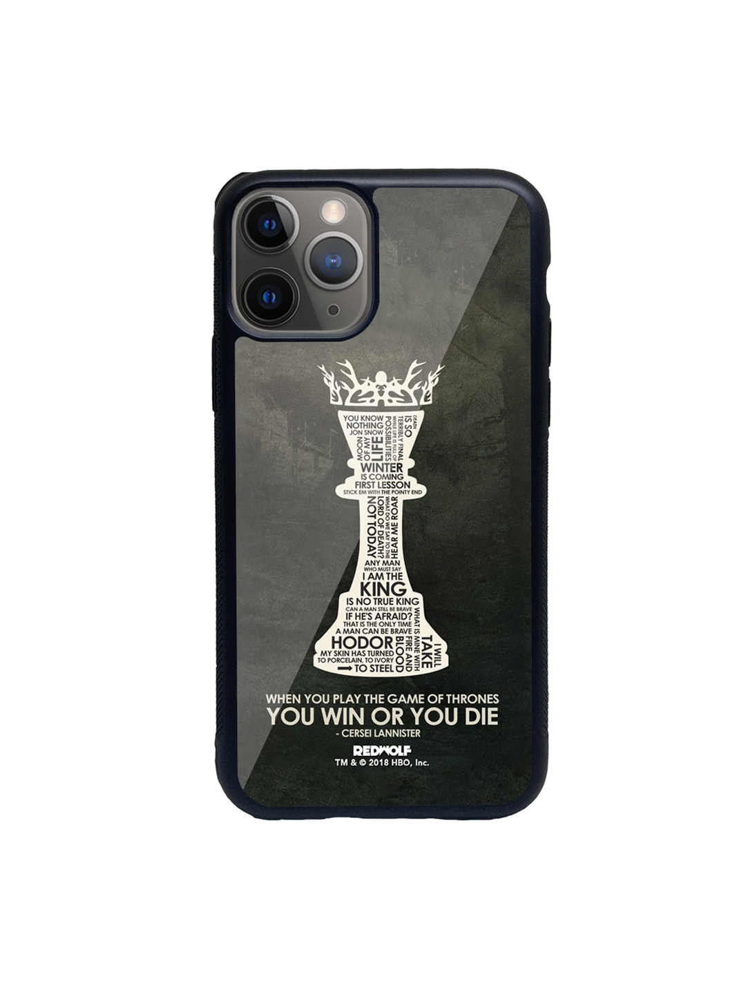 

macmerise Black & White Win Or Die iPhone 11 Pro Max Back Case