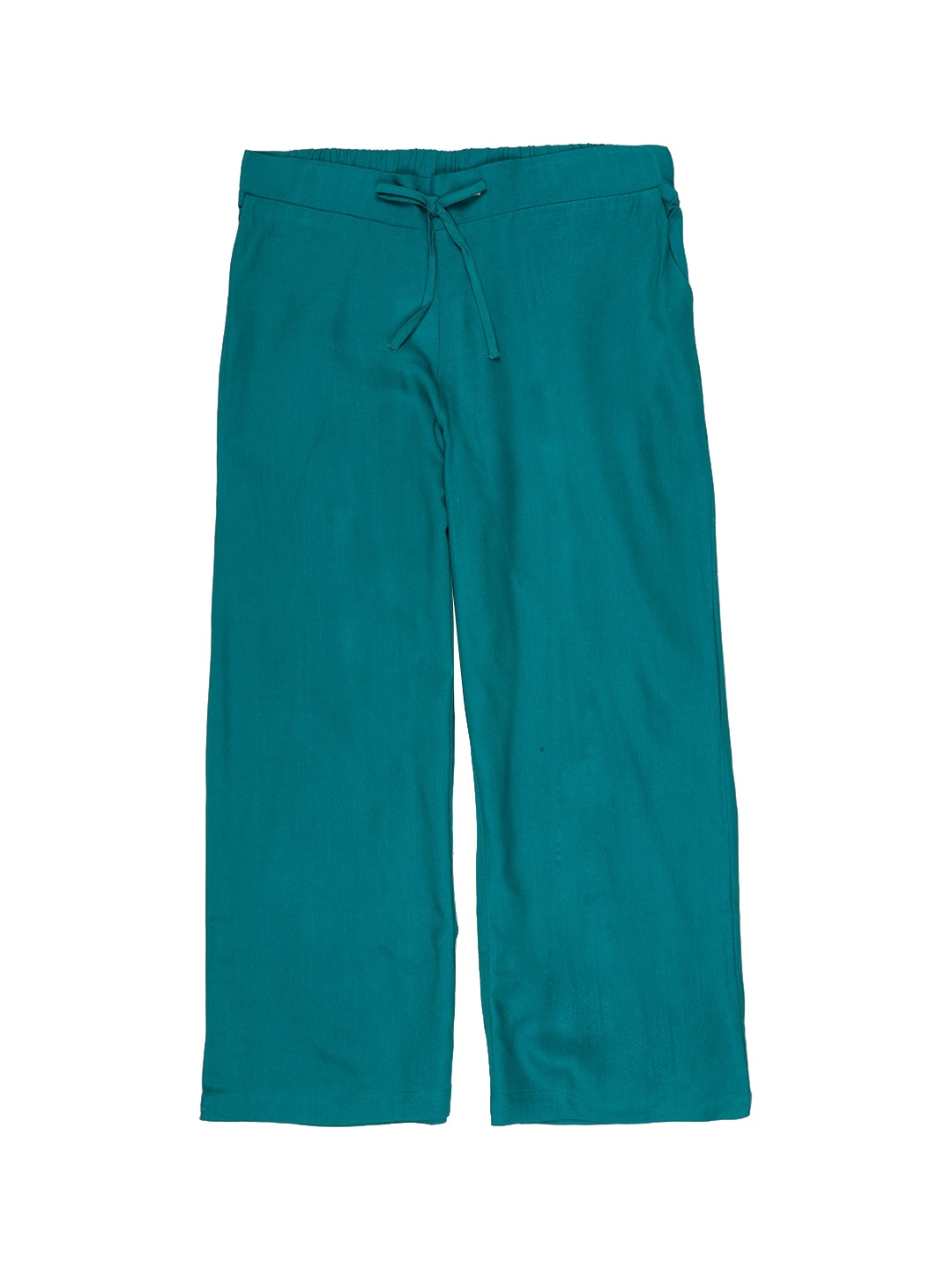 

Allen Solly Junior Girls Blue Regular Fit Solid Regular Trousers