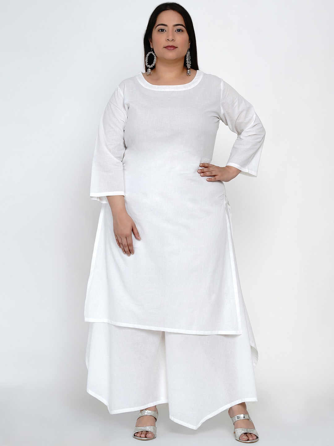 

Fabnest Curve Women White Kurta