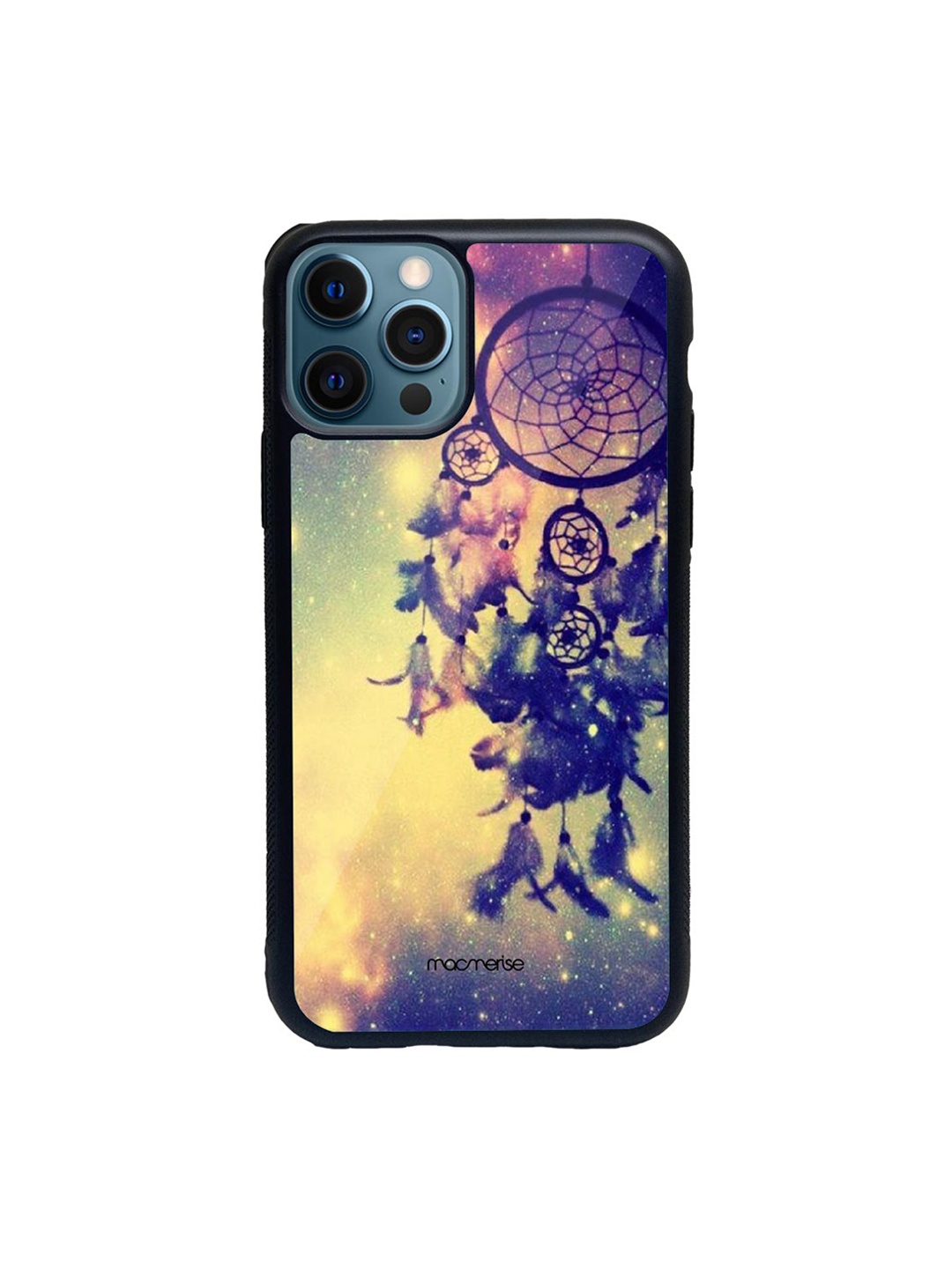 

Macmerise Yellow & Black Galaxy Motif Glass iPhone 12 Pro Phone Case