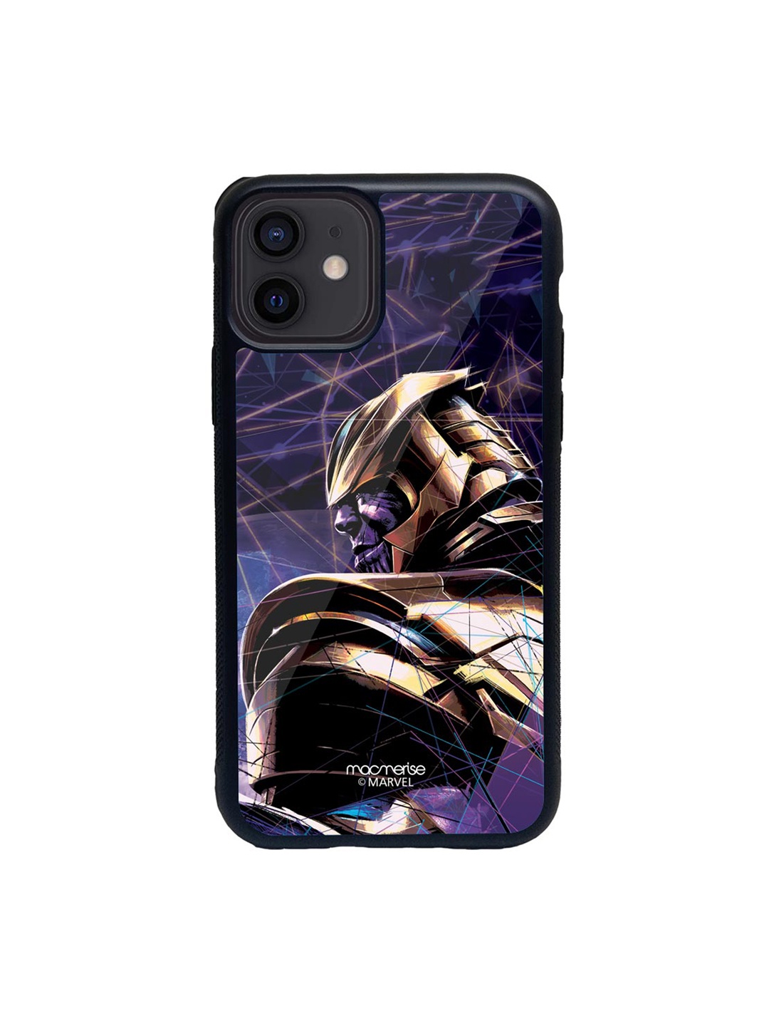 

macmerise Purple & Black Thanos On Edge Glass iPhone 12 Mini Phone Case