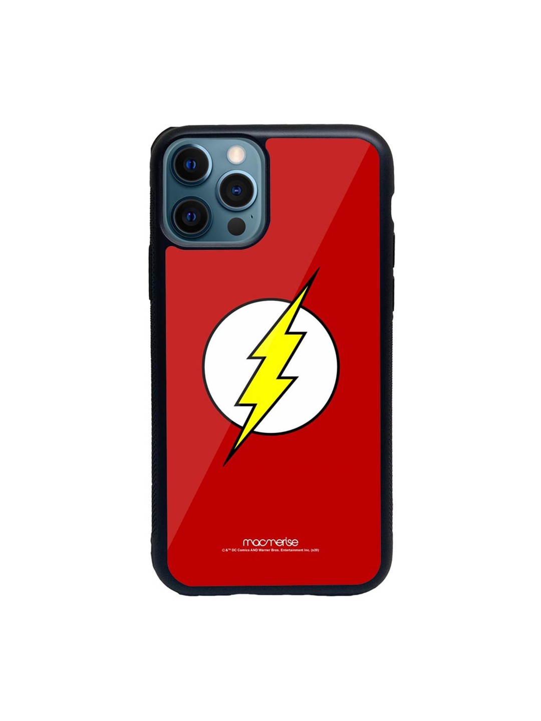 

macmerise Red & White Logo Flash iPhone 12 Pro Back Case