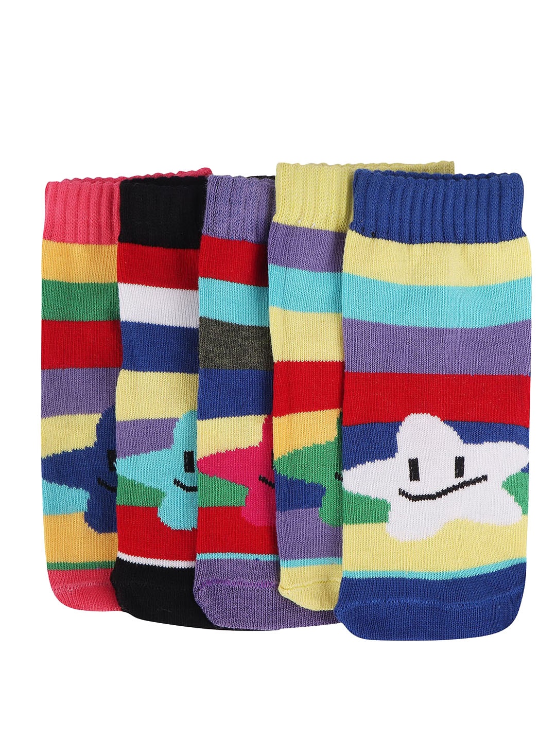 

MARC Infant Kids Pack of 5 Assorted Ankle-Length Socks