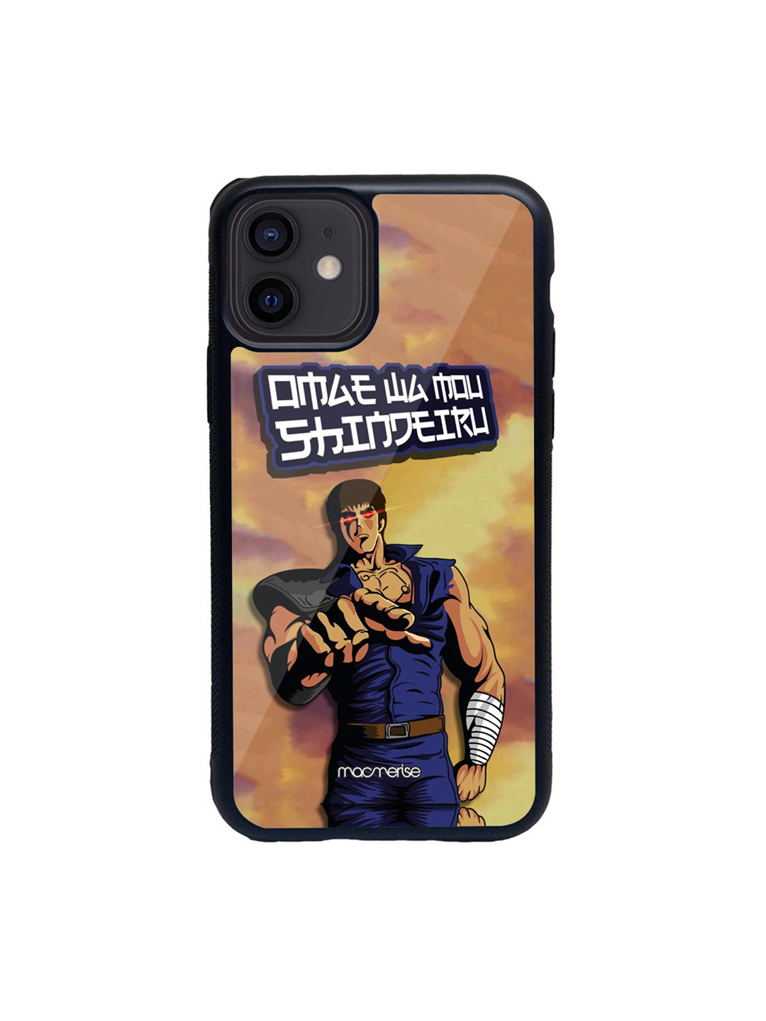 

macmerise Brown & Blue Serious Kenshiro Glass iPhone 12 Case