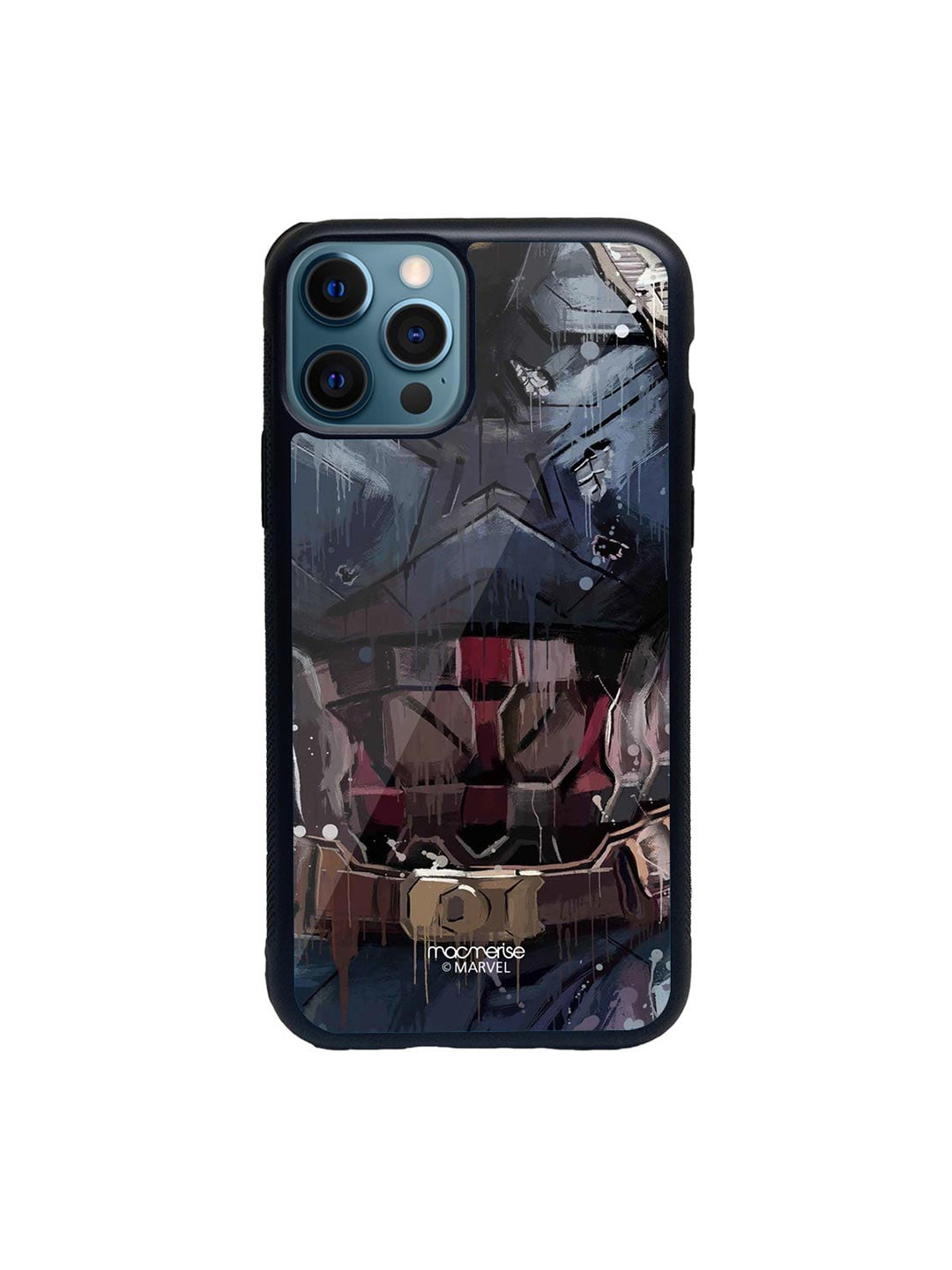 

Macmerise Grey & Blue Superhero Glass iPhone 12 Pro Phone Case