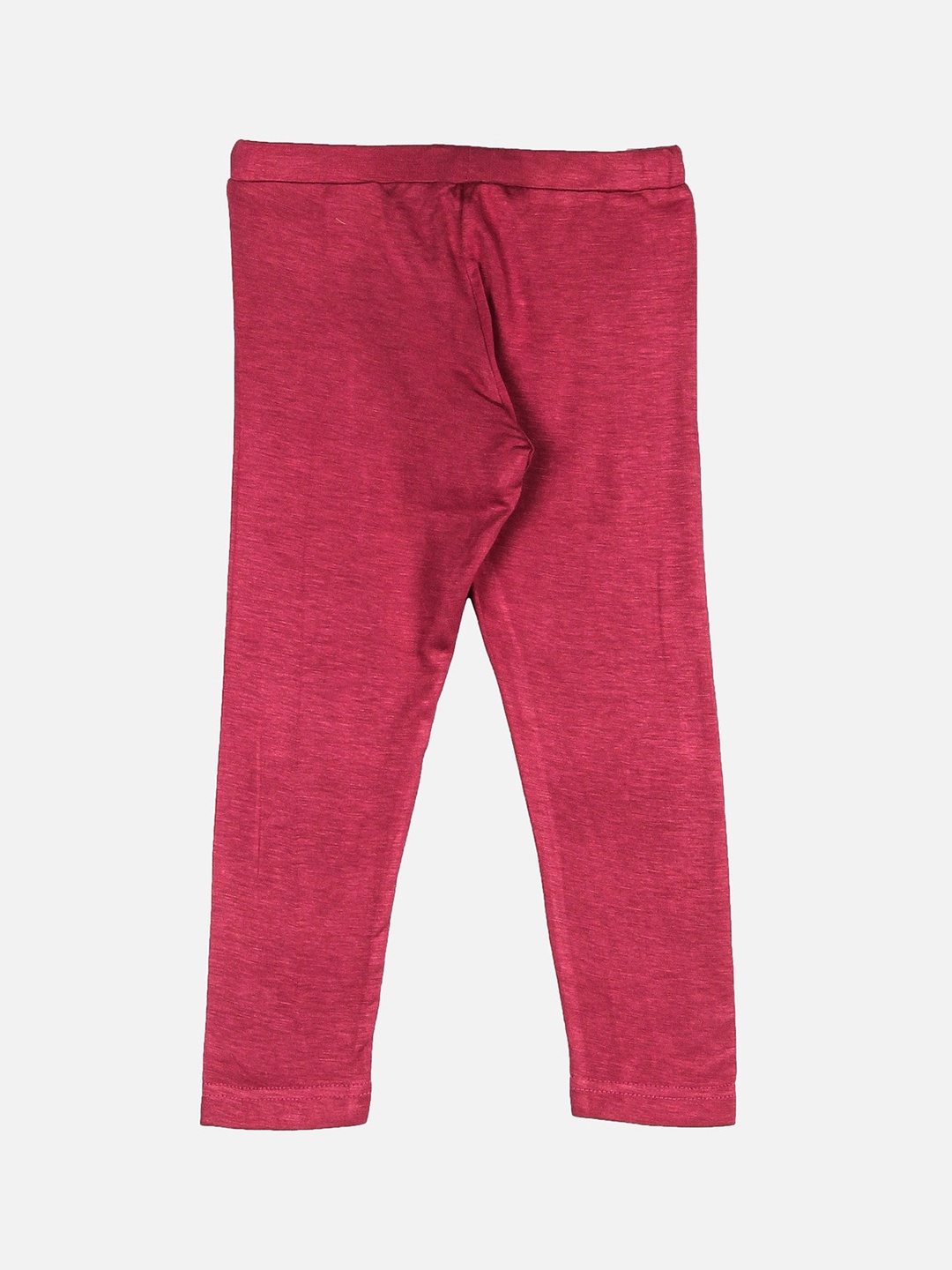 

Peppermint Girls Red Solid Ankle Length Leggings