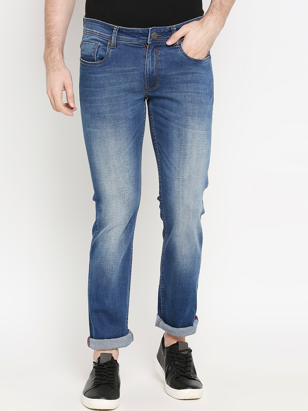 Basics Men Blue Super Skinny Fit Jeans