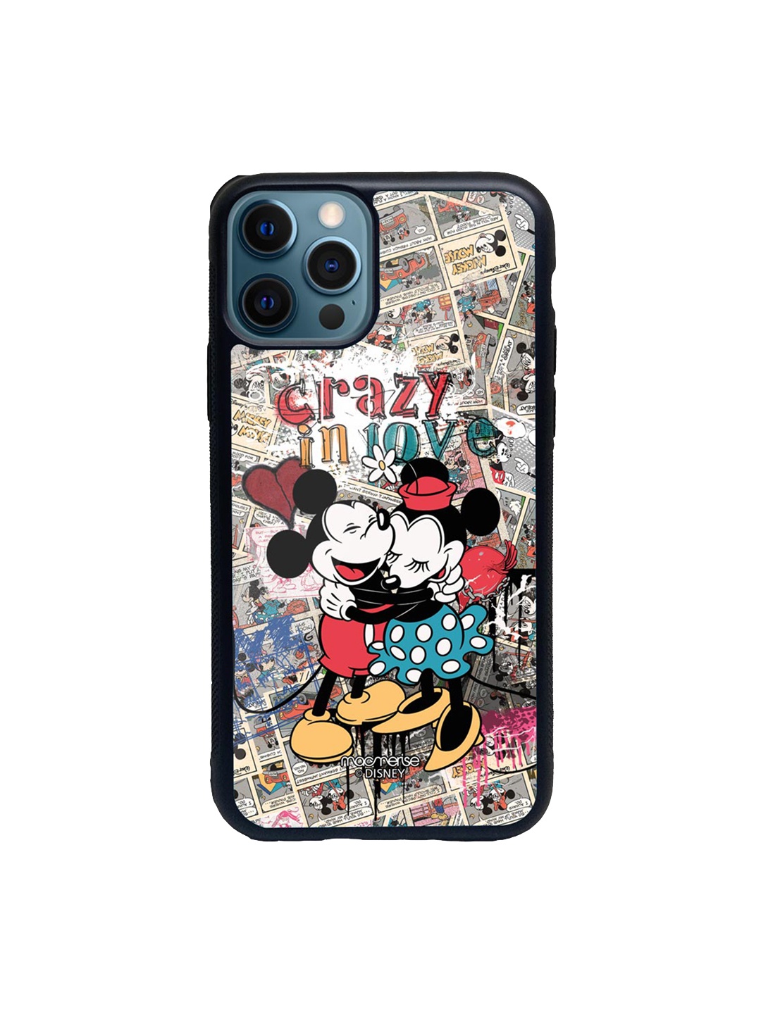 

macmerise White & Red Crazy In Love Printed iPhone 12 Pro Max Back Case