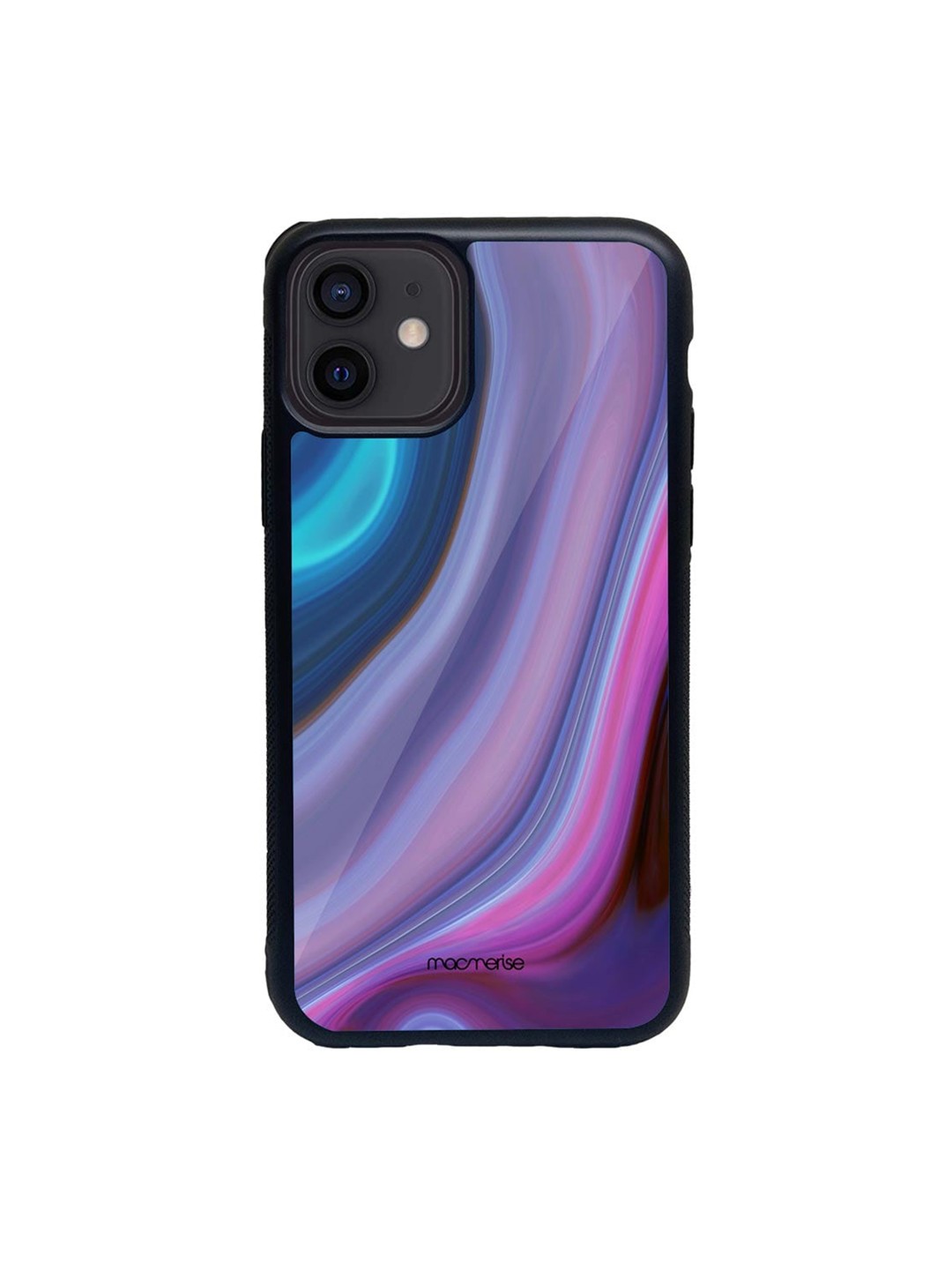 

macmerise Blue & Pink Liquid Funk Printed iPhone 12 Back Case
