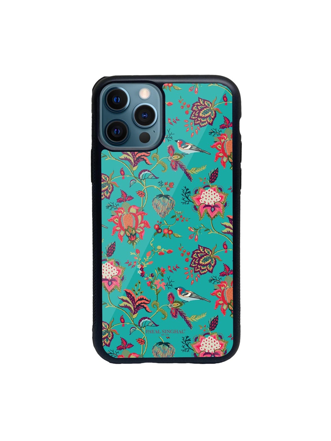 

macmerise Black & Turquoise Blue Payal Singhal Chidiya iPhone 12 Pro Back Case