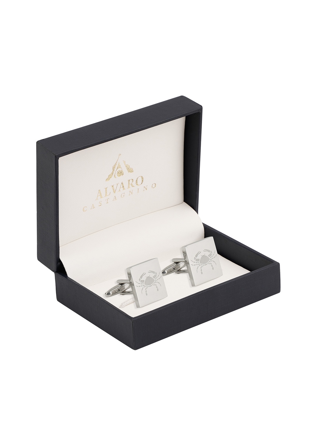 

Alvaro Castagnino Silver-Toned Square Cufflinks