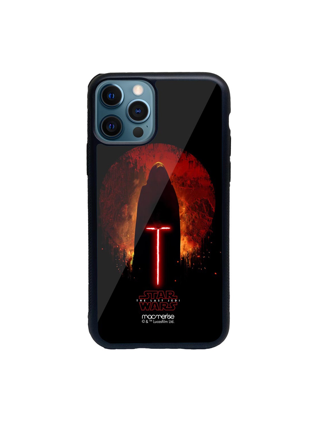 

macmerise Black & Red Embrace The Darkness Within Glass iPhone 12 Pro Phone Case