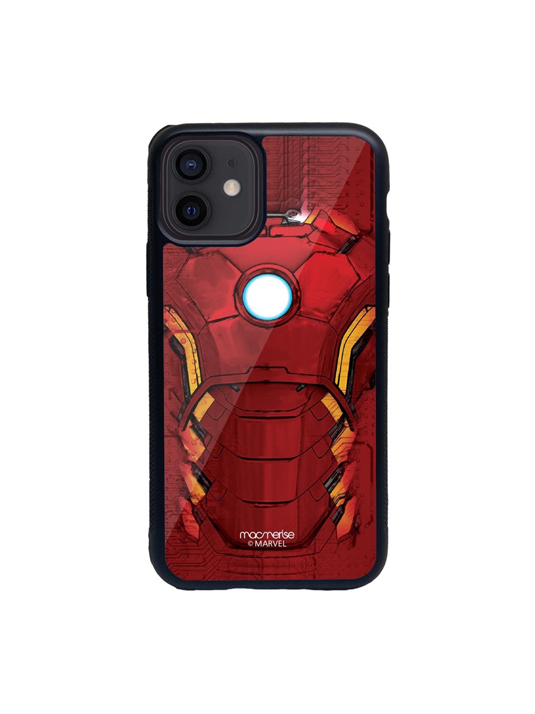 

macmerise Red & Yellow Suit Of Armour Glass iPhone 12 Case