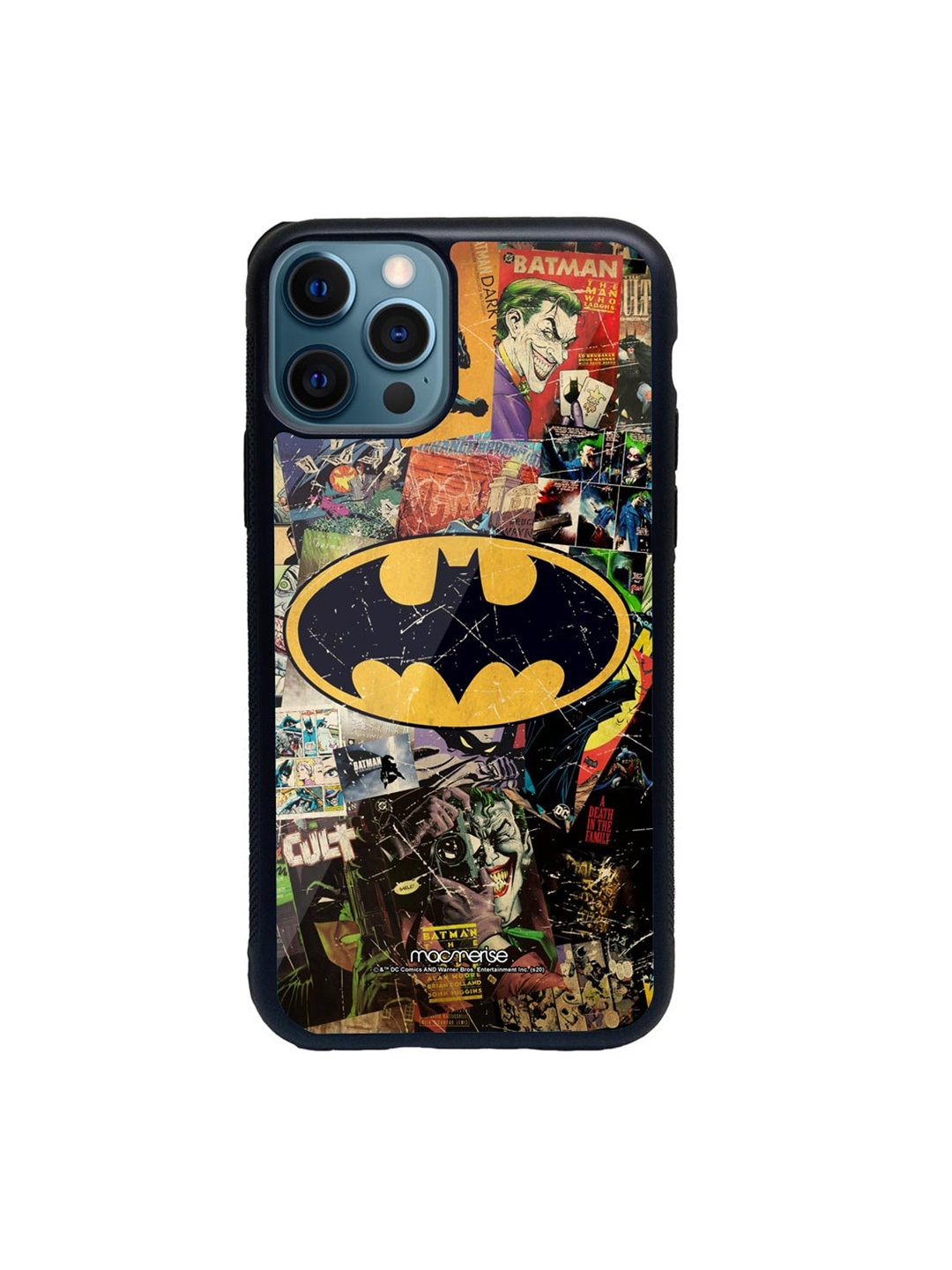 

macmerise Multicoloured Comic Bat Printed iPhone 12 Pro Max Back Case, Multi